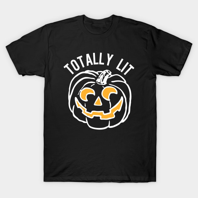 Totally Lit Jack-O-Lantern T-Shirt by PopCultureShirts